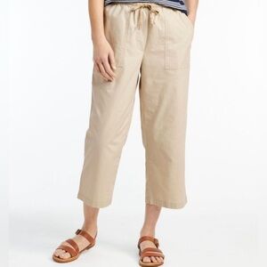 L.L. Bean Canvas Cropped Pants Vintage Large